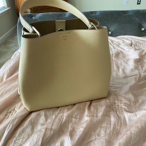 Authentic MCM Sarah Canvas Hobo Bag